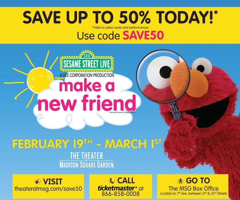 Sesame Street Live comes to the Theater at MSG